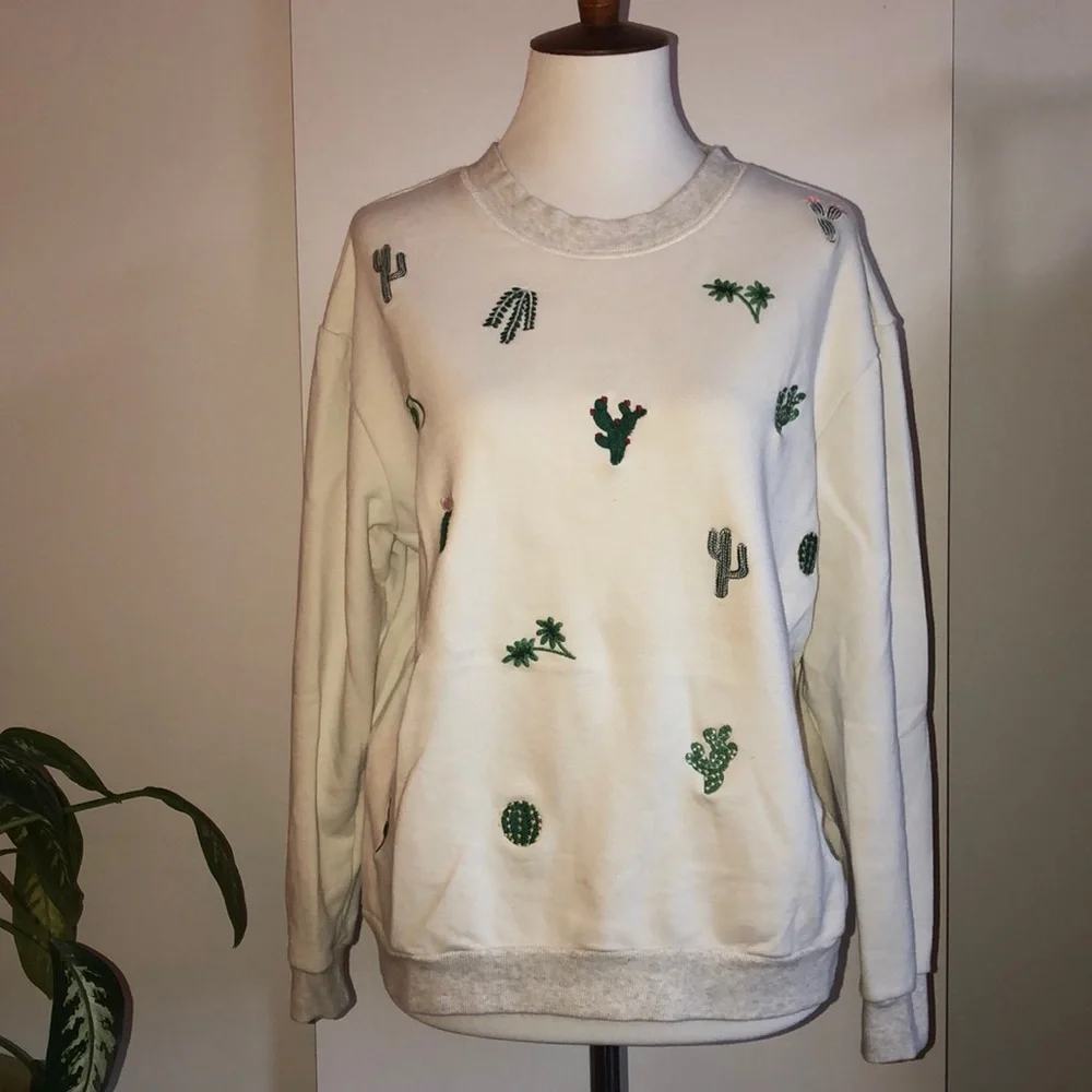 Dress Forum ivory cactus sweatshirt - Picture 6 of 14